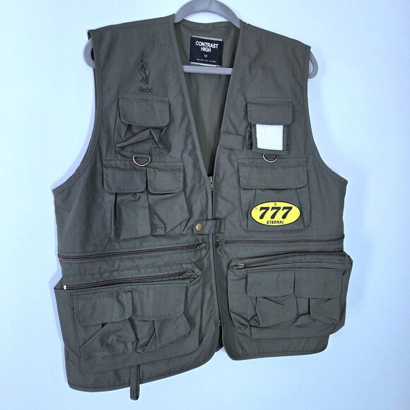 NWOT Contrast High Army Green Tactical Vest Size M - Picture 1 of 5